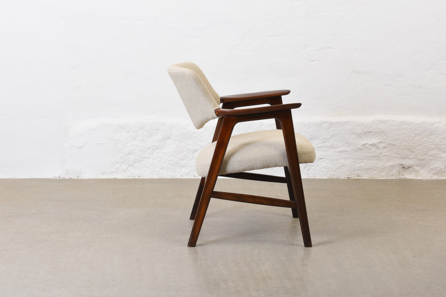 Newly reupholstered: 1960s rosewood occasional chair by Erik Kirkegaard