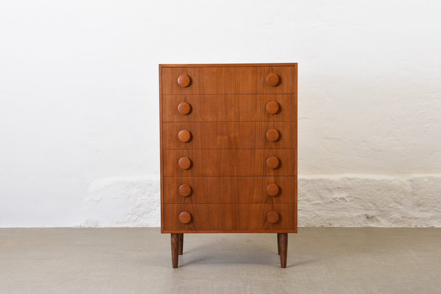 1970s teak chest of drawers