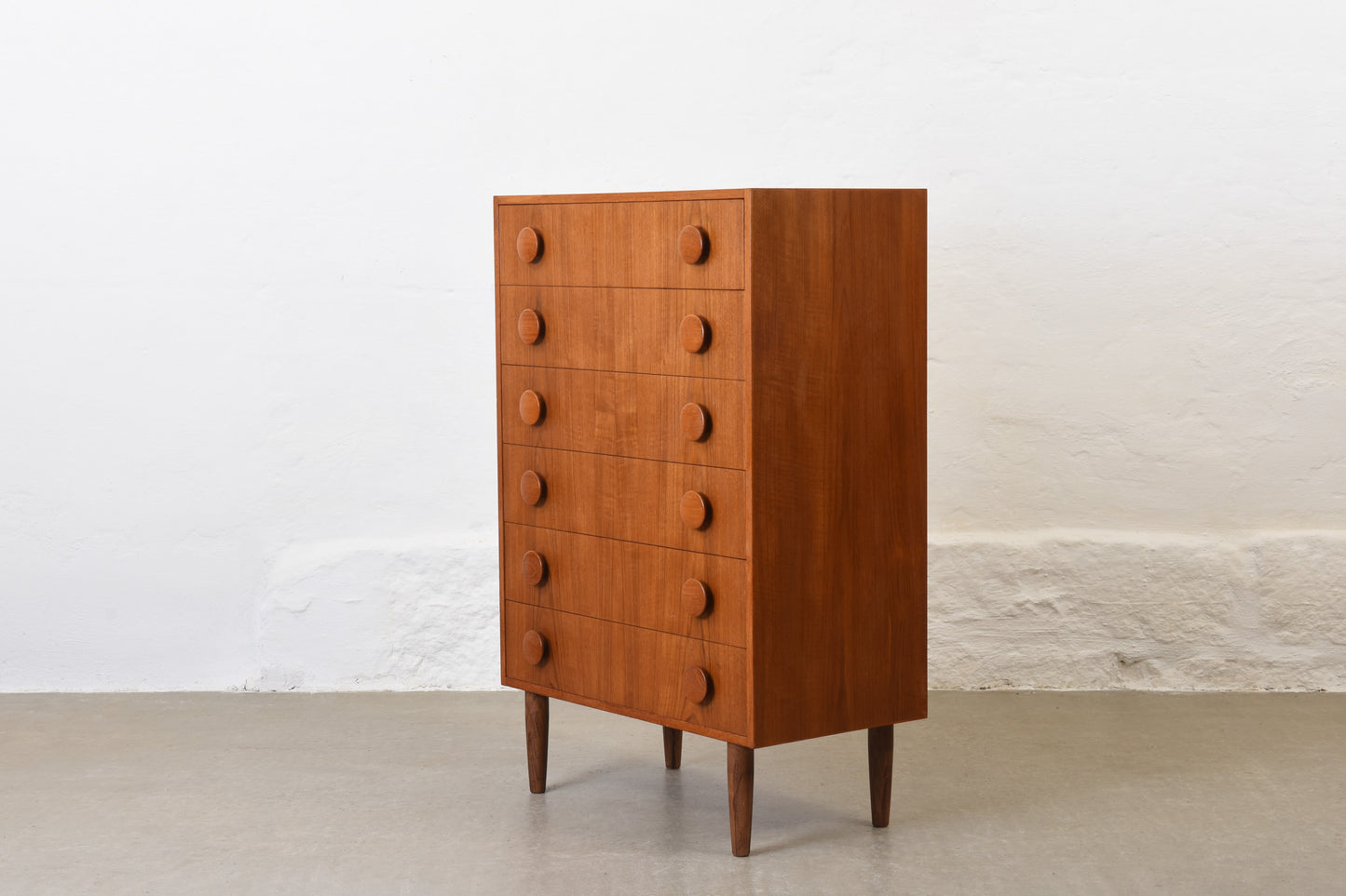 1970s teak chest of drawers