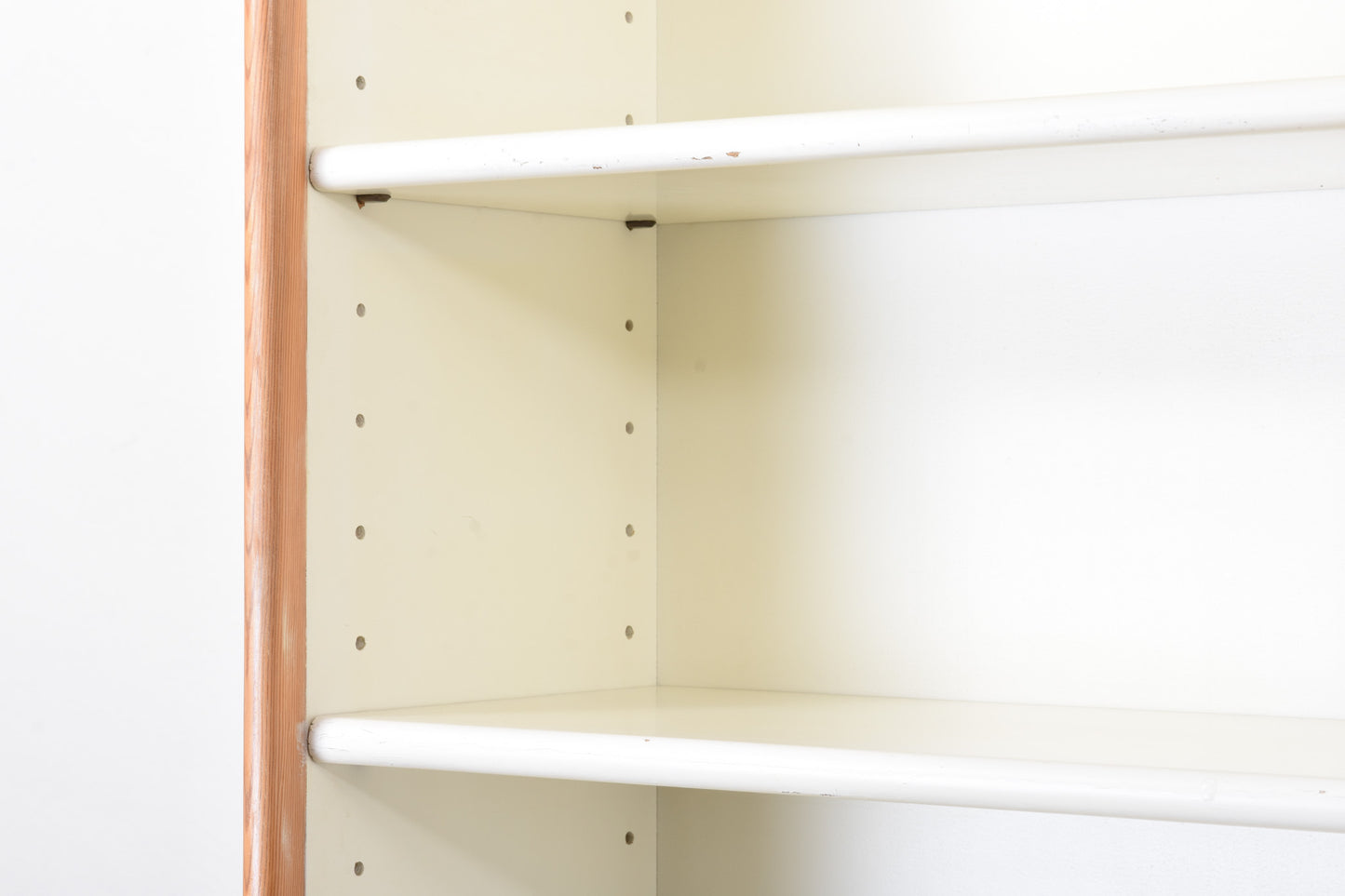 Two available: 1970s Danish bookshelf with pine trim