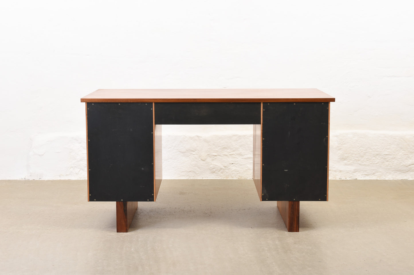 1970s twin pedestal desk in rosewood