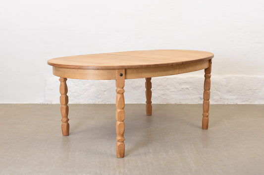 1970s oval dining table in oak