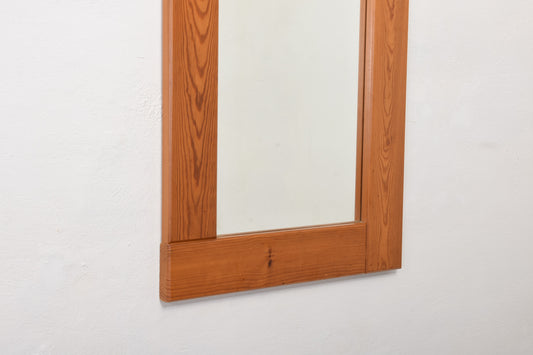 1970s Danish mirror in pine