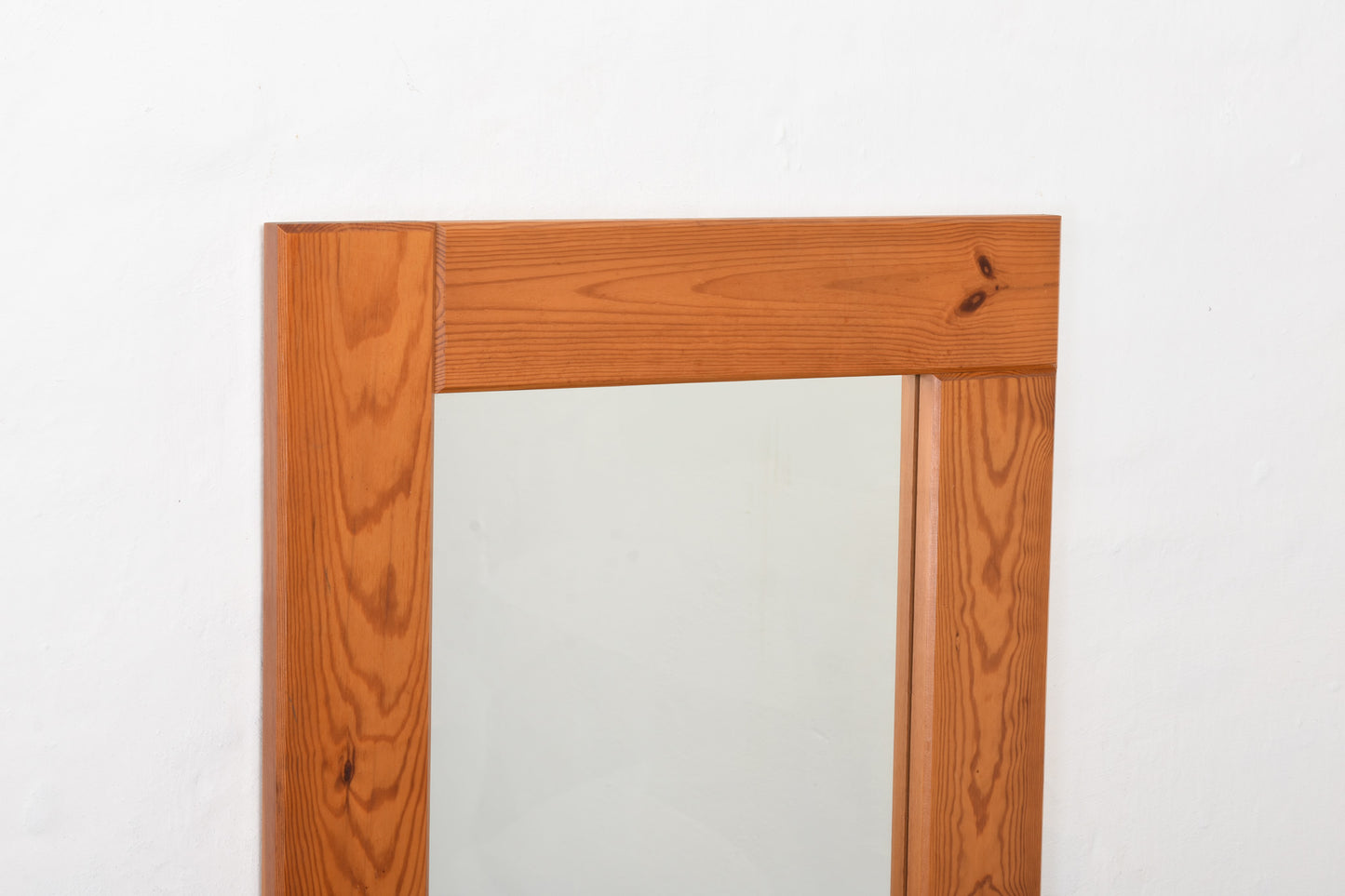 1970s Danish mirror in pine