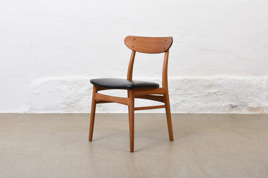 Two available: 1960s teak + oak chairs by Farstrup