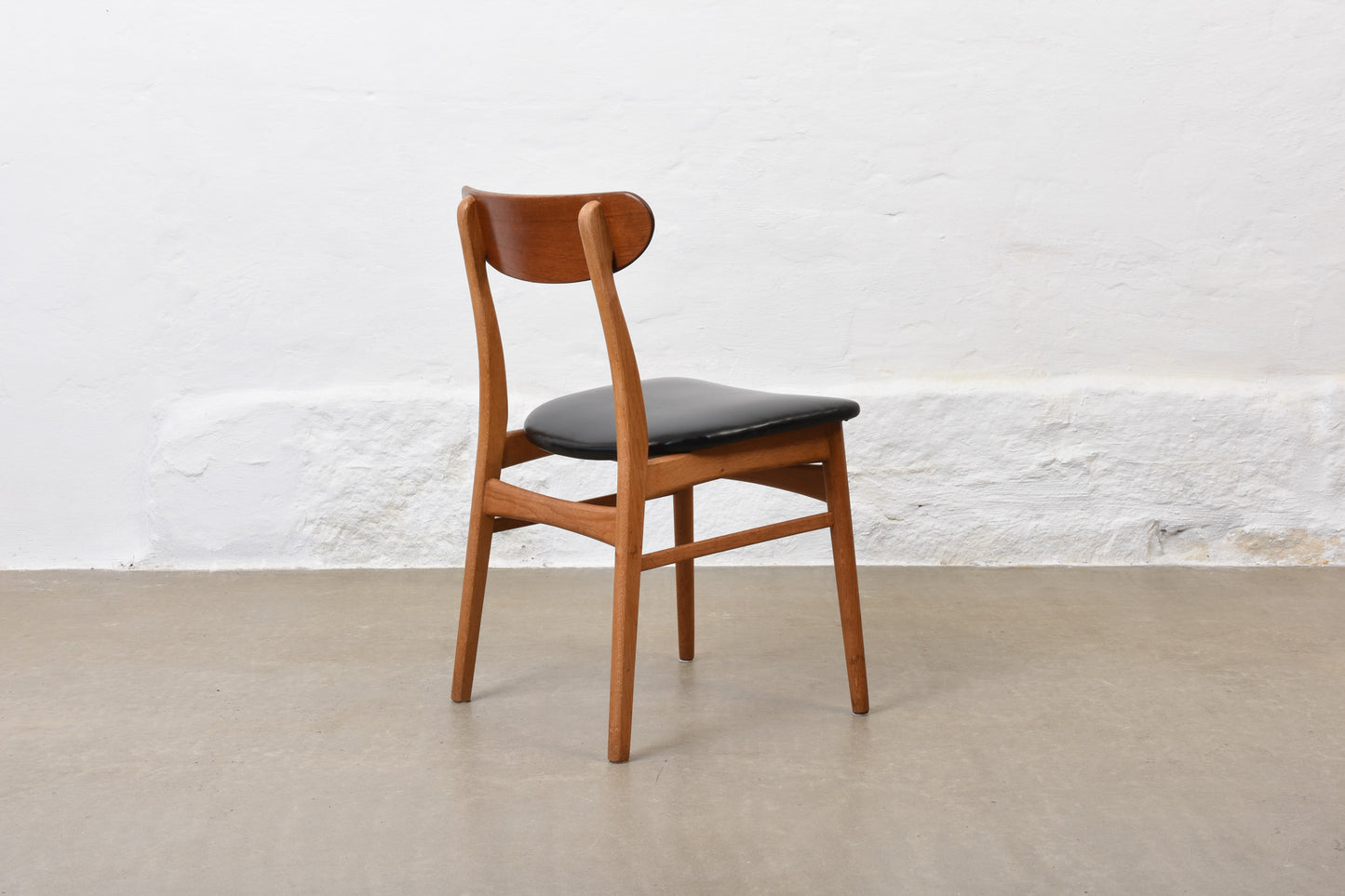 Two available: Model 210 teak + oak chairs by Farstrup