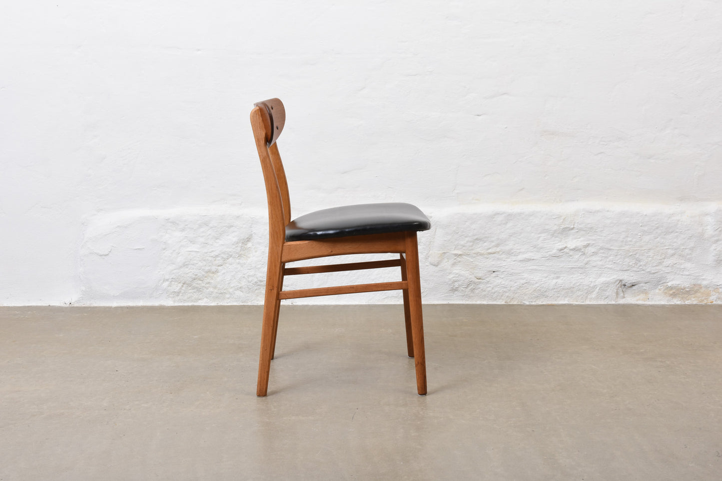 Two available: Model 210 teak + oak chairs by Farstrup