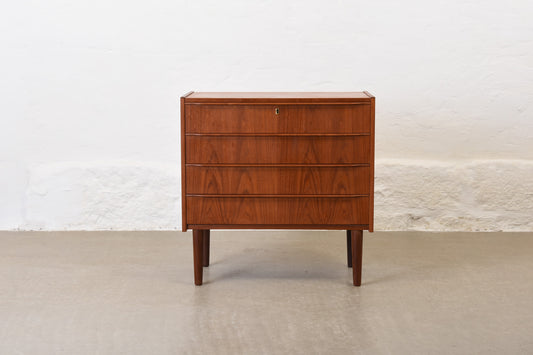 1960s low chest in teak