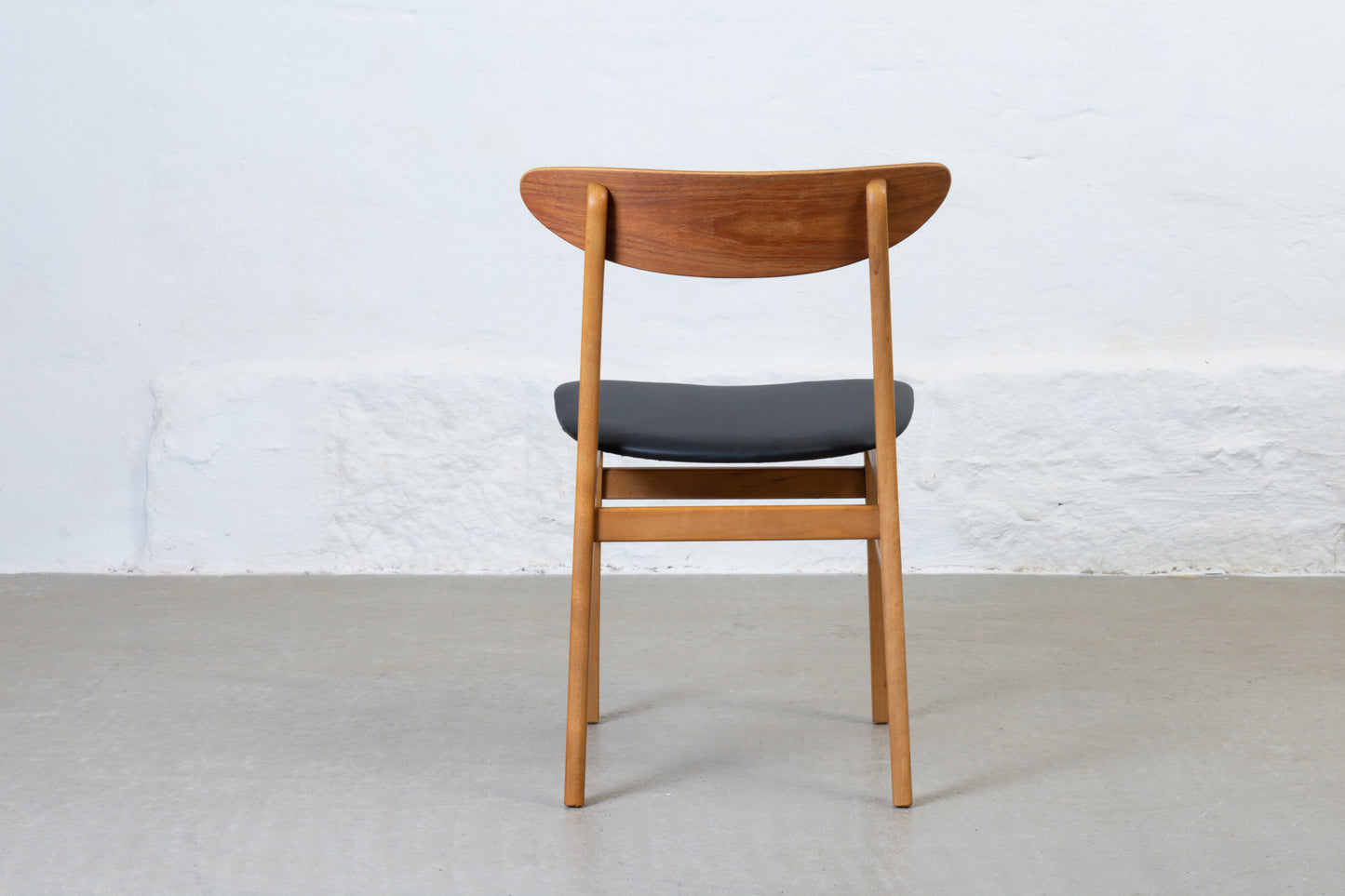 Newly reupholstered: Set of 1960s teak + beech chairs by Farstrup