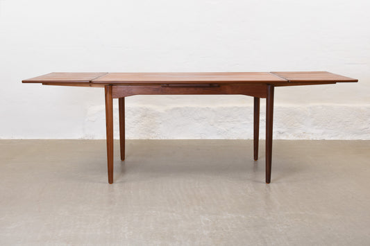 1960s extending dining table in teak