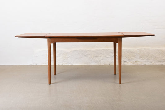 1950s extending dining table in teak