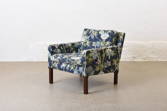 Choose your own fabric: Low back floral lounger