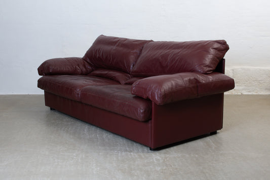 1980s 'Miami' leather sofa by Eilersen