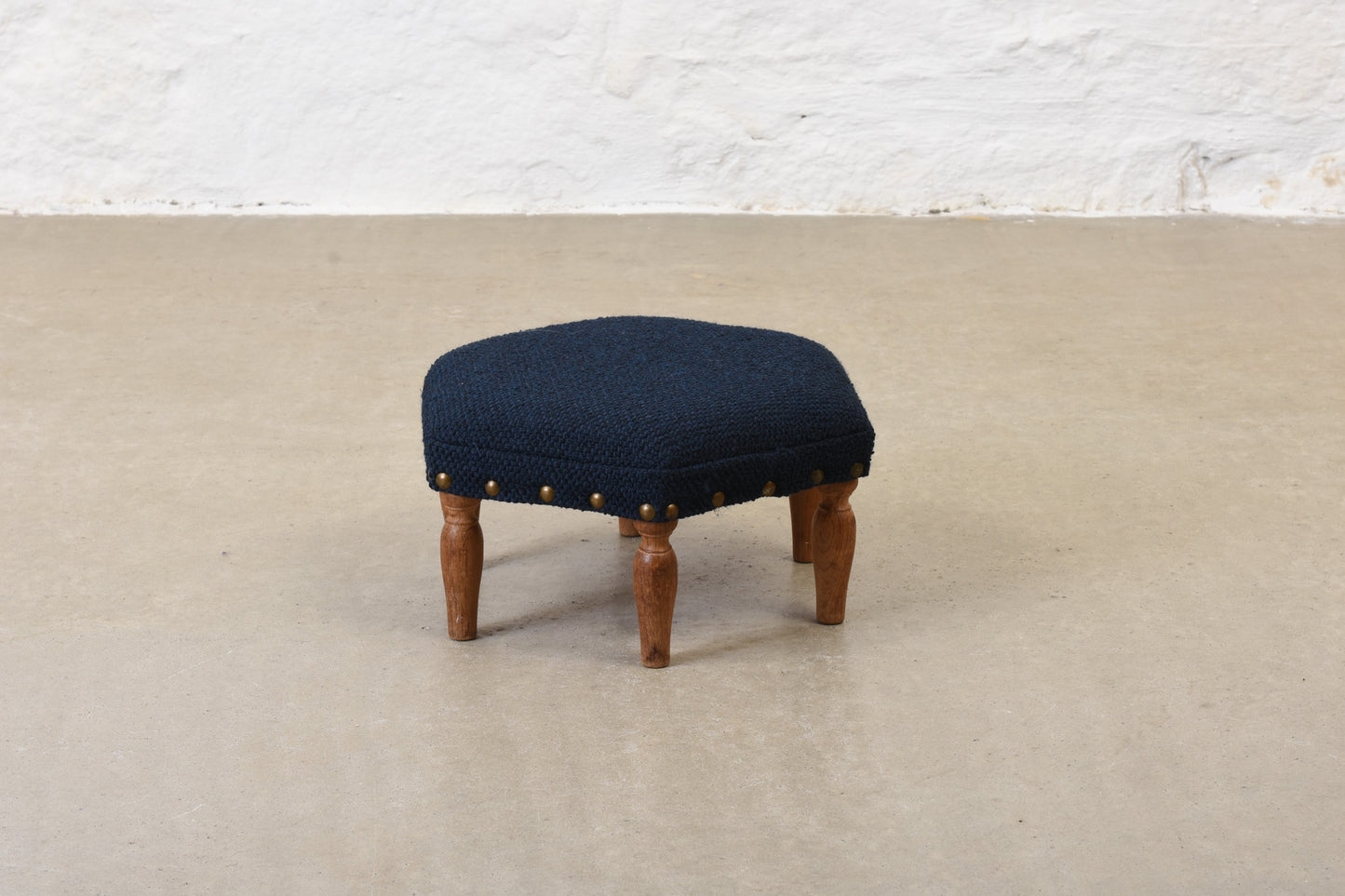 Save £40: 1940s low footstool with new upholstery