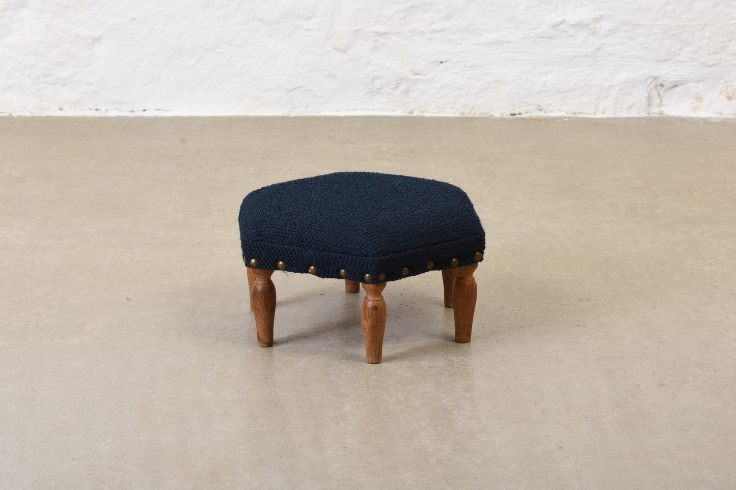Save £40: 1940s low footstool with new upholstery
