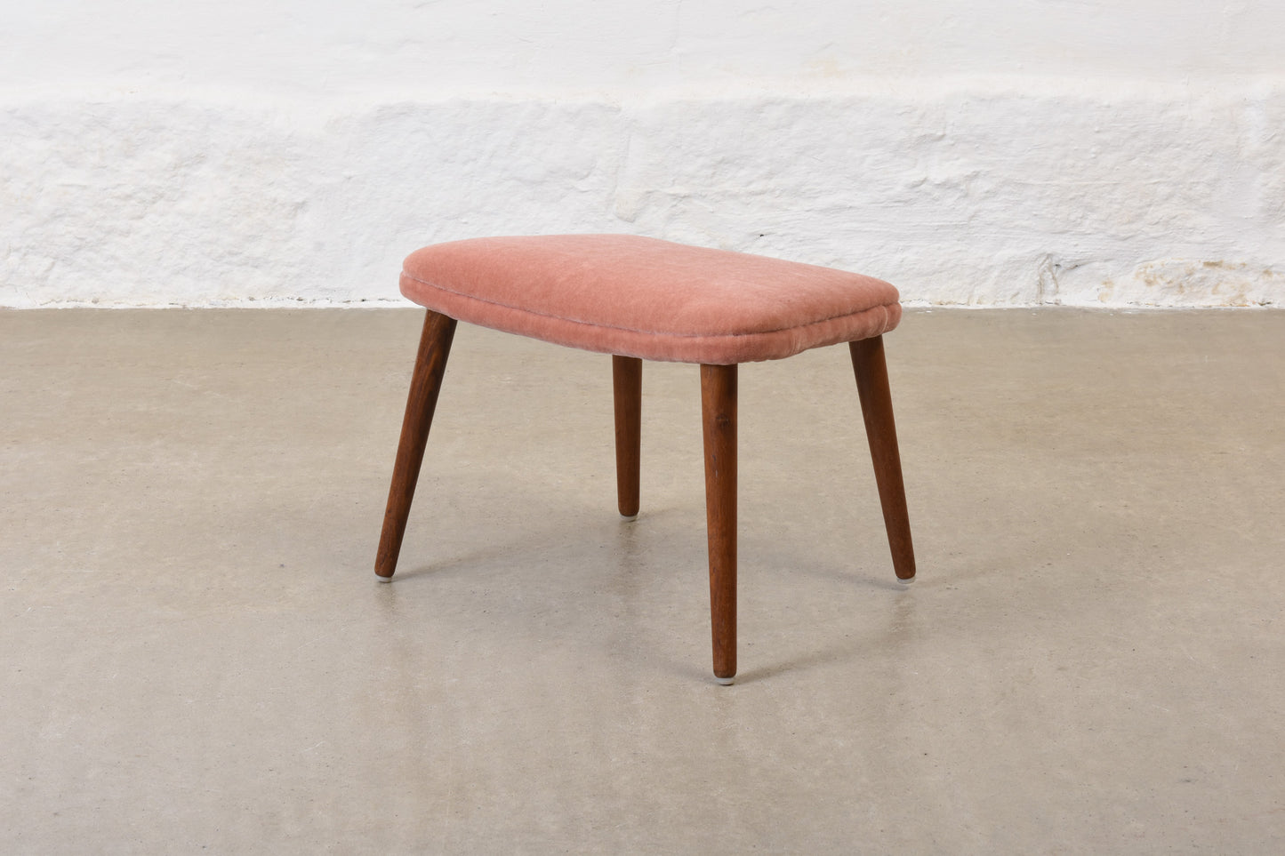 Save £40: 1960s footstool by Søren Ladefoged in mohair velvet