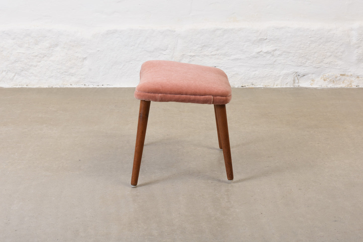 Save £40: 1960s footstool by Søren Ladefoged in mohair velvet