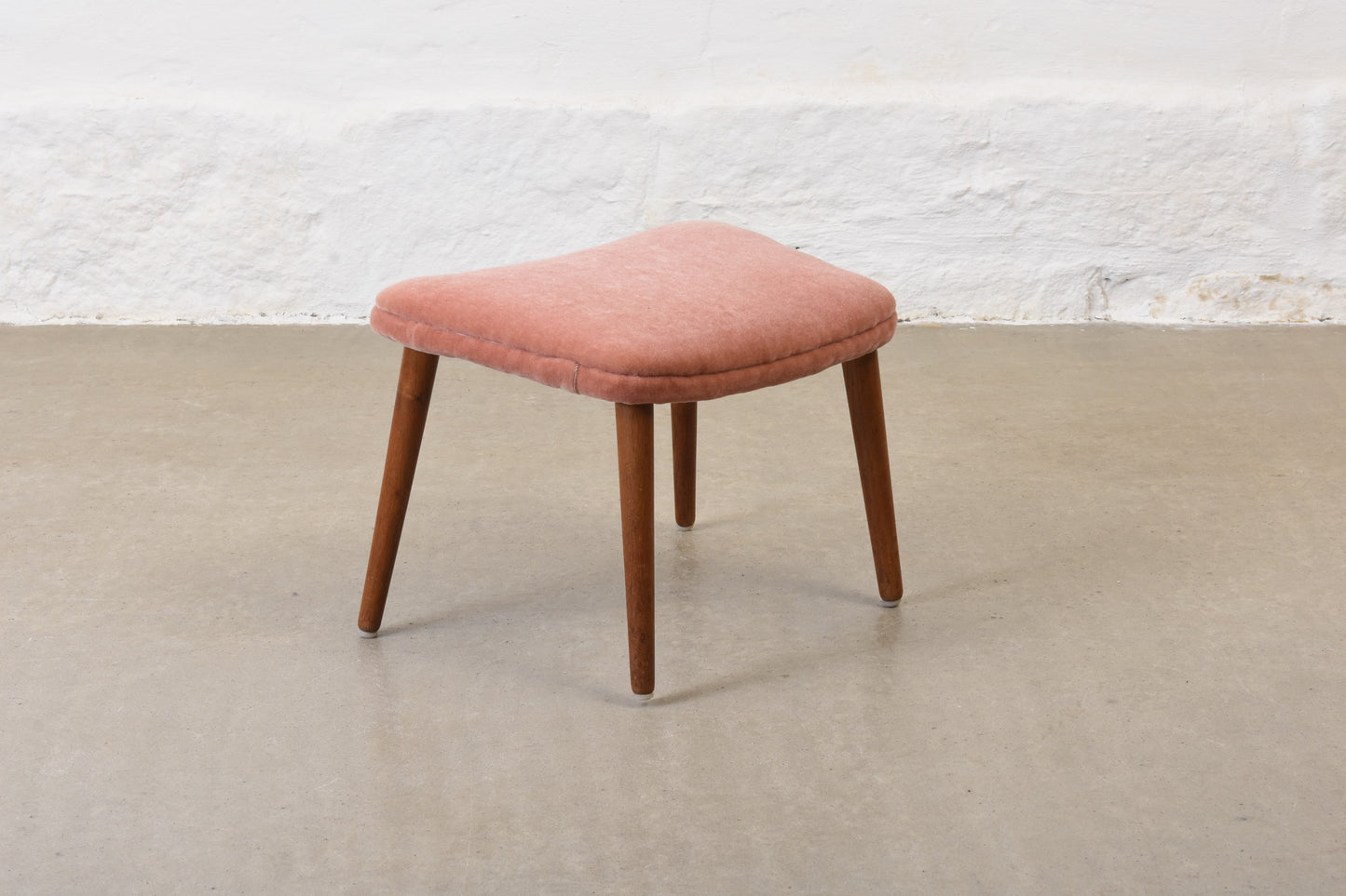 Save £40: 1960s footstool by Søren Ladefoged in mohair velvet