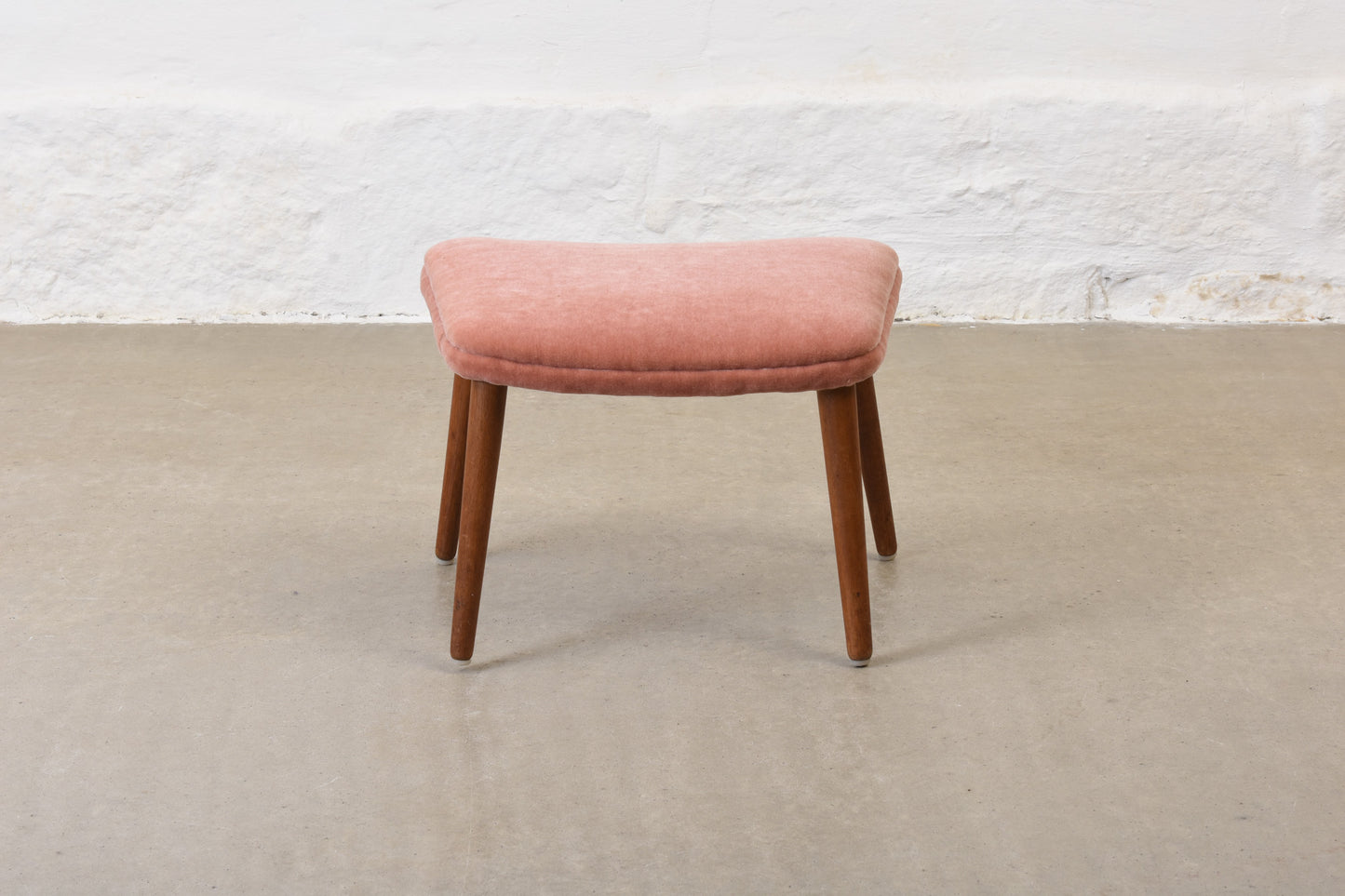 Save £40: 1960s footstool by Søren Ladefoged in mohair velvet