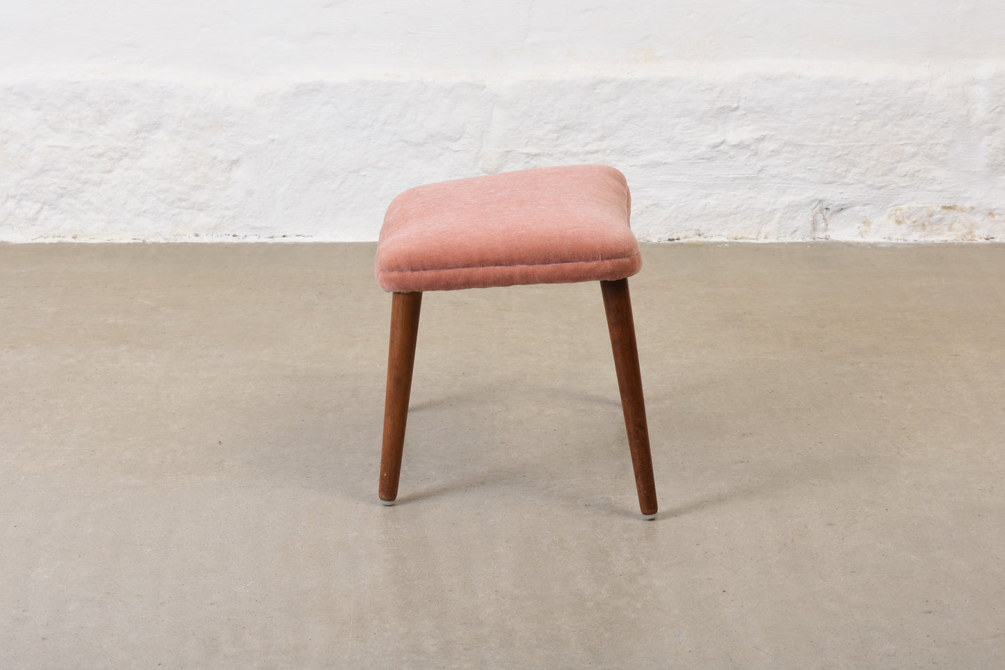 Save £40: 1960s footstool by Søren Ladefoged in mohair velvet