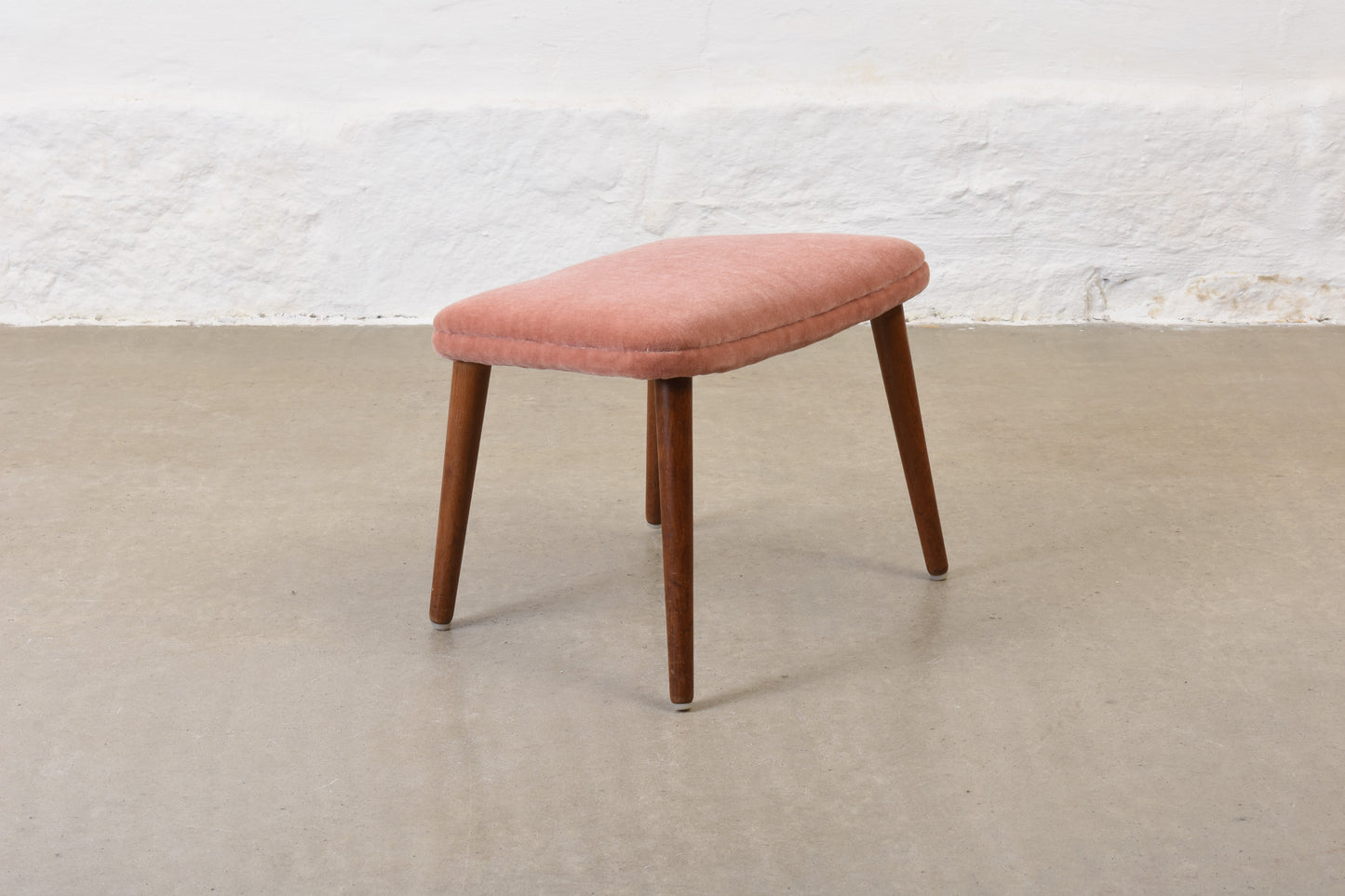 Save £40: 1960s footstool by Søren Ladefoged in mohair velvet