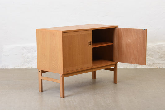 1960s short oak sideboard by Bogeryds Möbelfabrik