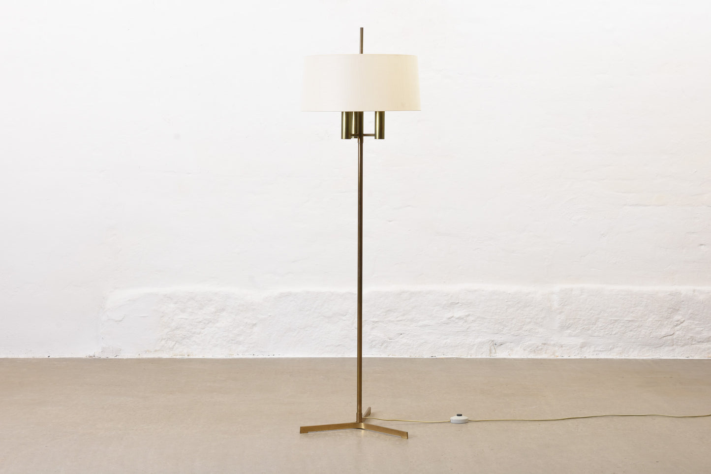 1960s brass floor lamp by Svend Aage Holm Sørensen