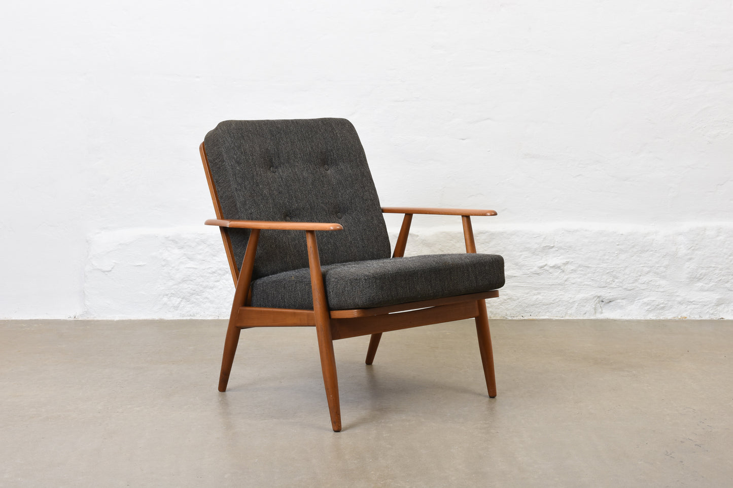 Choose your own fabric: 1950s Danish beech lounger