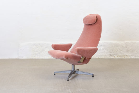 Newly reupholstered: 1960s 'Contourette Roto' by Alf Svensson