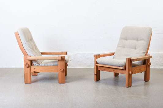 Two available: 1970s loungers by Yngve Ekström