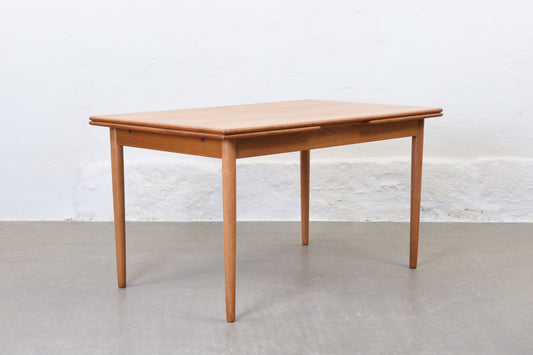 1960s extending dining table in oak