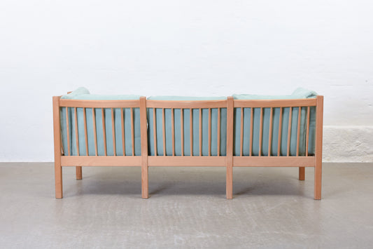 Save £300: 1980s beech + wool three seater by Andreas Hansen