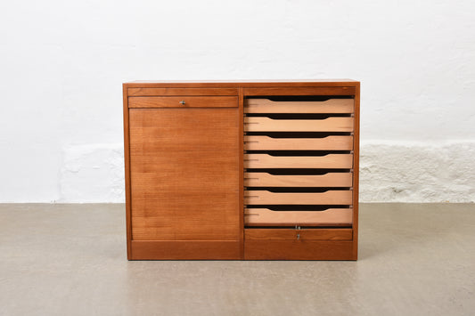 1960s teak archive unit