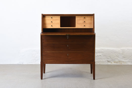 1950s secretary in walnut