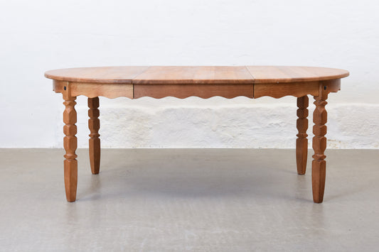 1970s extending dining table in oak