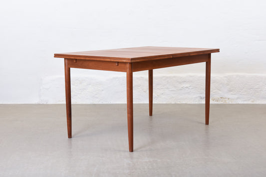 1960s extending dining table in teak by Troeds