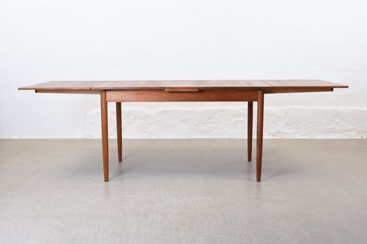 1960s extending dining table in teak by Troeds