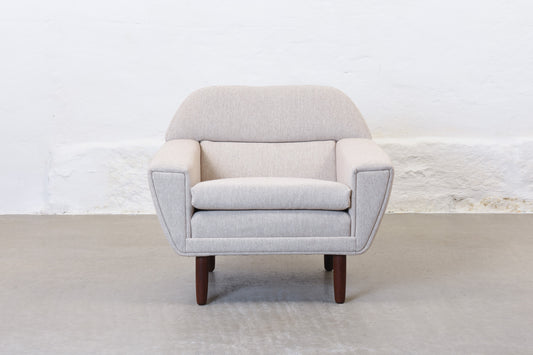 Newly reupholstered: 1960s Danish lounger