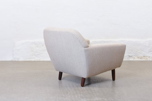 Newly reupholstered: 1960s Danish lounger