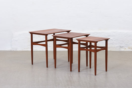 1960s teak nest of tables