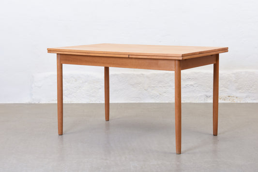 1960s extending dining table in oak