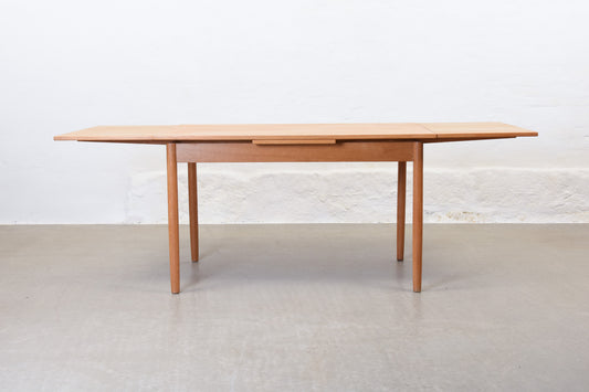 1960s extending dining table in oak