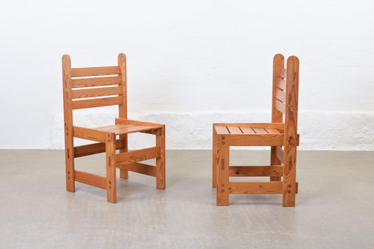 Two available: 1970s Swedish pine chairs