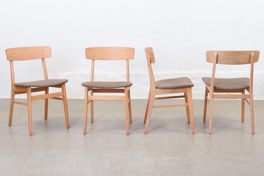 1960s set of four oak chairs by Farstrup Møbler