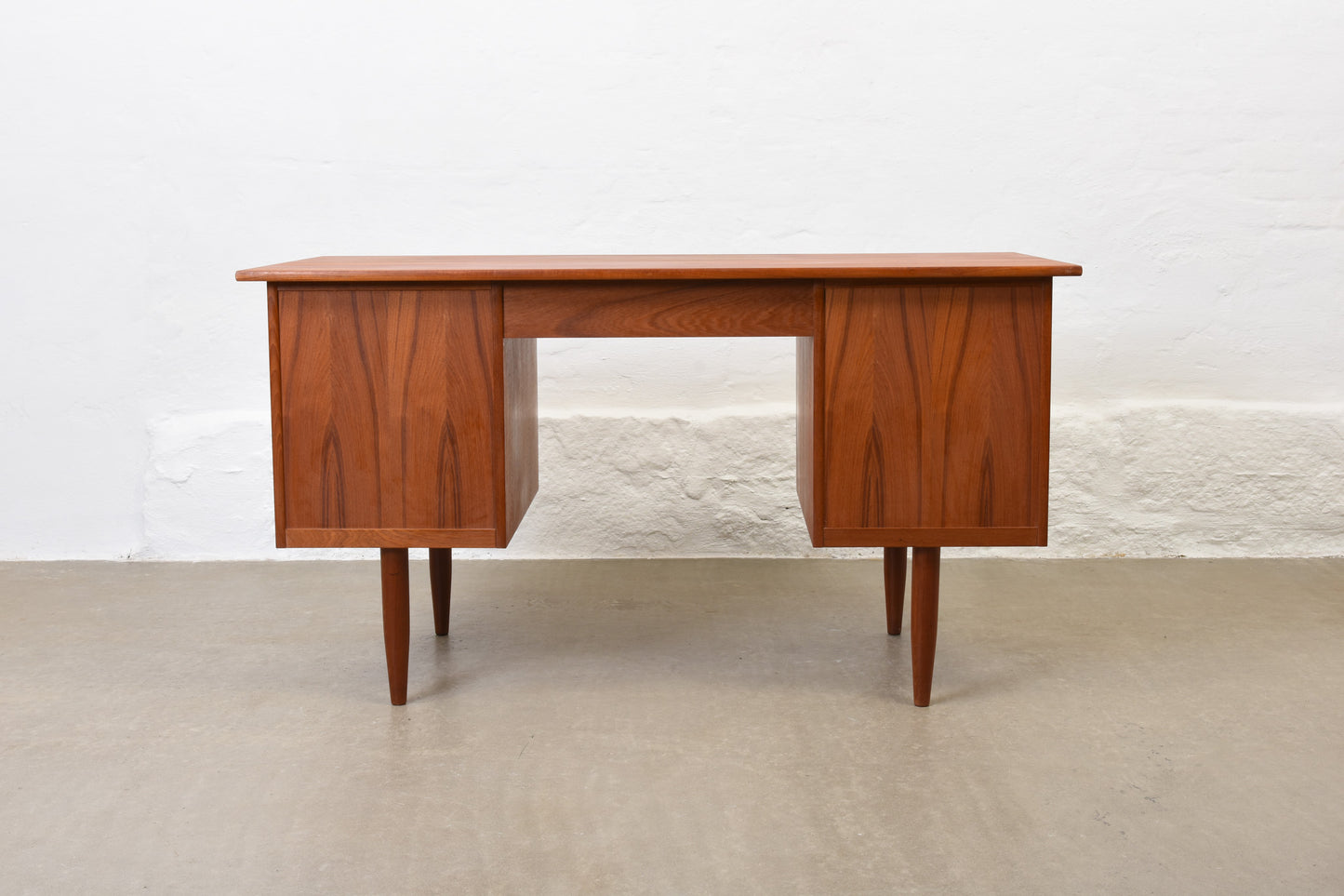 1960s twin pedestal teak desk no. 2