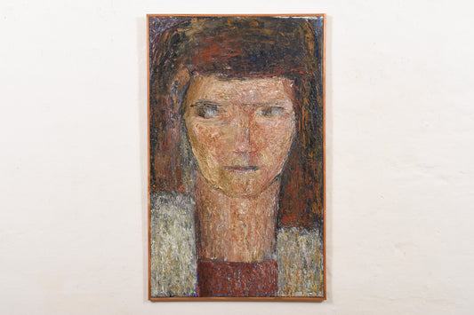 Oil painting by Eva Pontopiddan - 1975