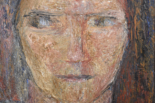 Oil painting by Eva Pontopiddan - 1975