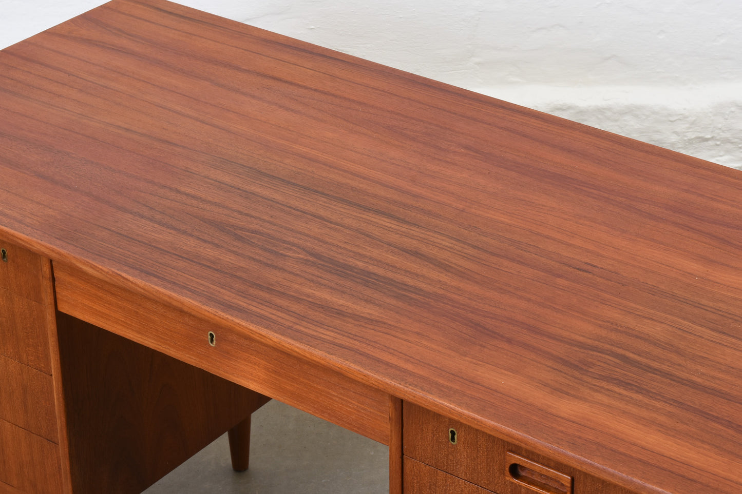 1960s twin pedestal teak desk no. 2