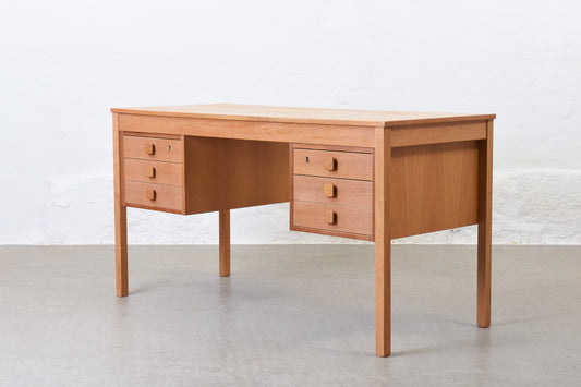 1970s oak desk by Domino Møbler
