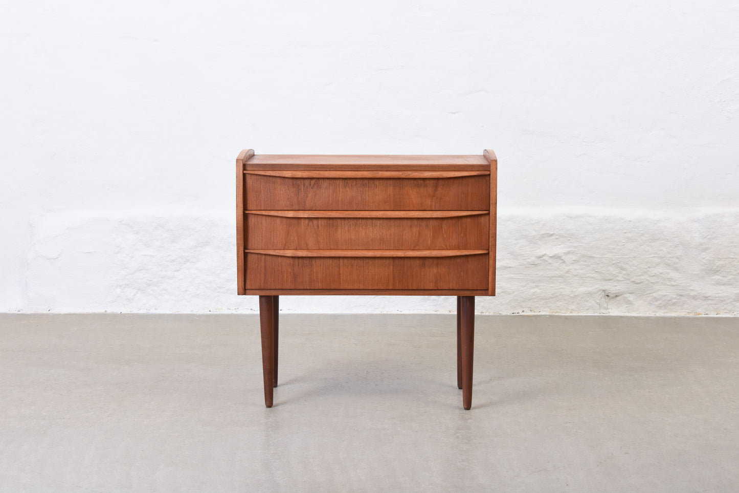 1960s teak chest of three drawers